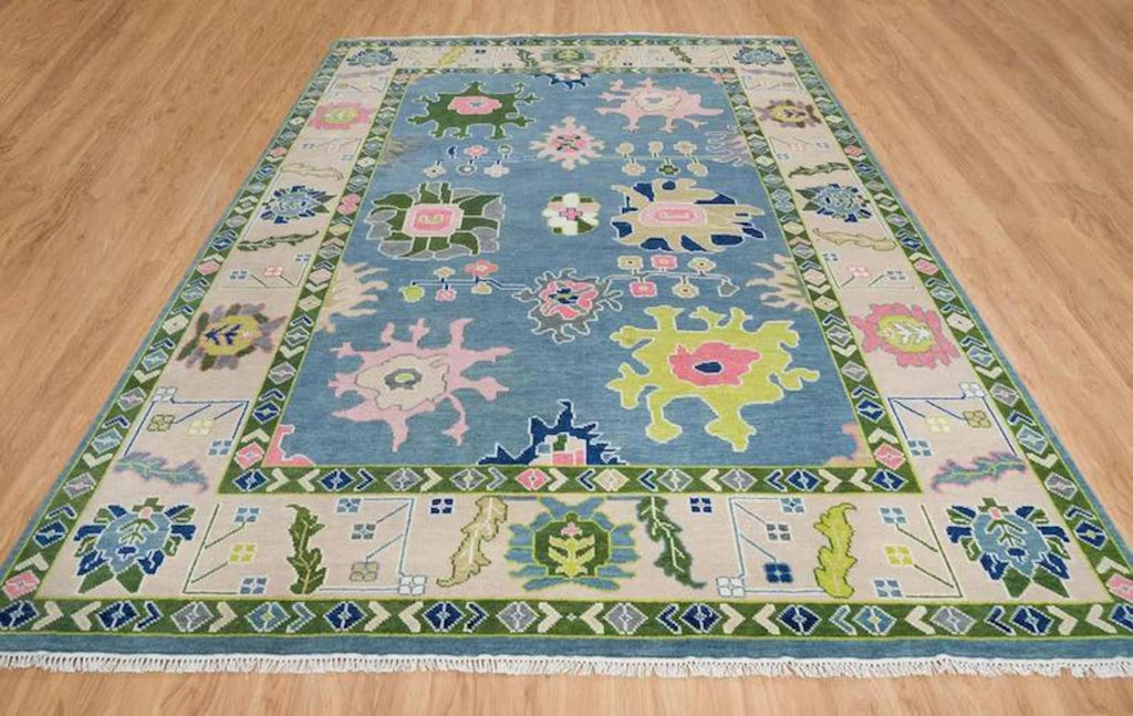 The NILUFAR Hand-Knotted Oushak Wool Rug